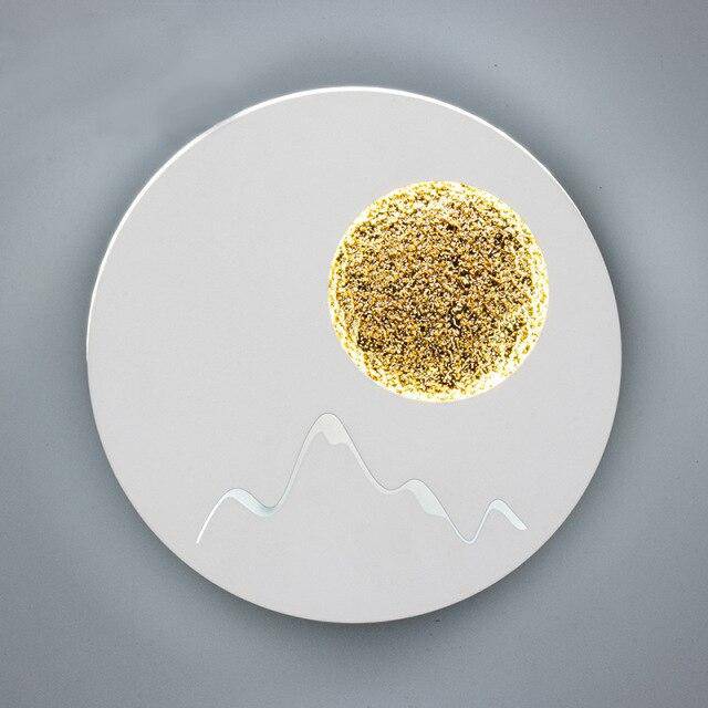 Applique murale design LED ronde en métal style Moon - vue 4 sur 9