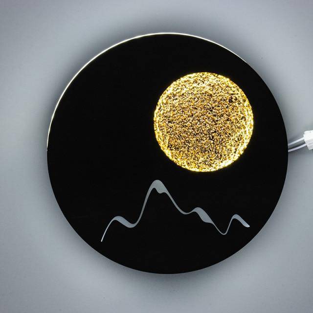 Applique murale design LED ronde en métal style Moon - vue 5 sur 9