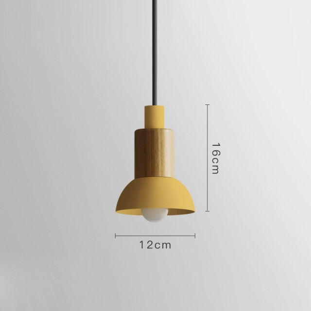 pendant light wood and metal design in different shapes Window