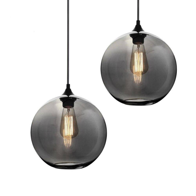 Suspension boule en verre moderne Clear