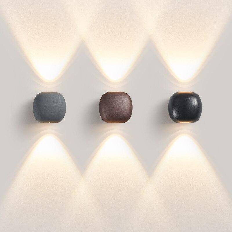 wall lamp Design LED wall-mounted Coffee metal sphere