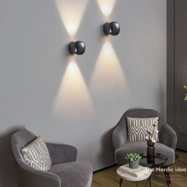 wall lamp Design LED wall-mounted Coffee metal sphere