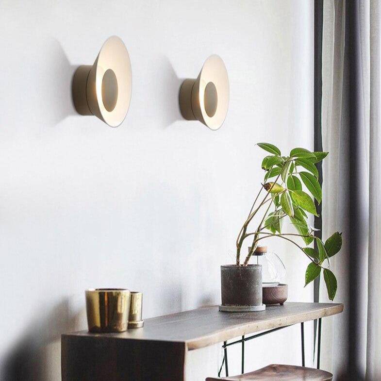 Applique murale design à LED avec coupe en métal coloré Loft - vue 2 sur 26