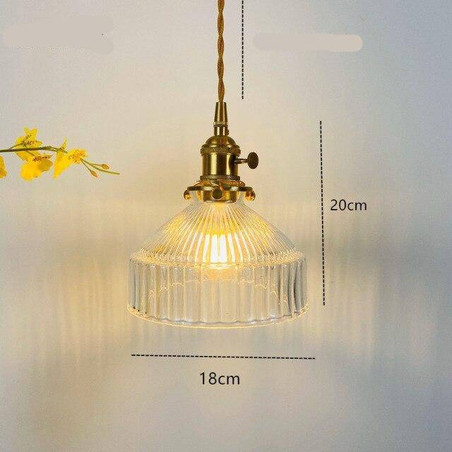 pendant light LED design with lampshade colored glass Loft