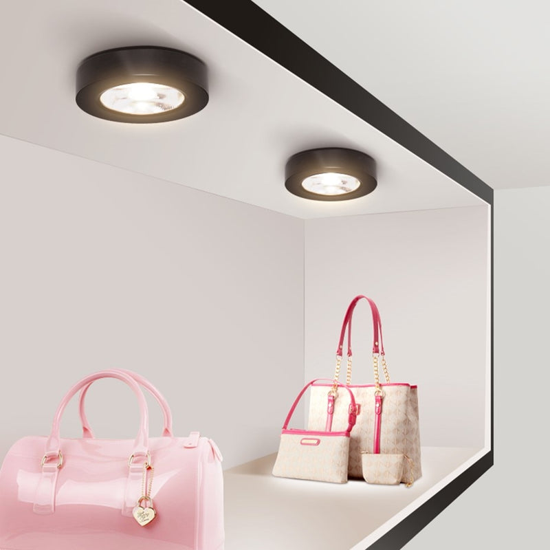 Spot moderne LED extra fin rond en aluminium Delma