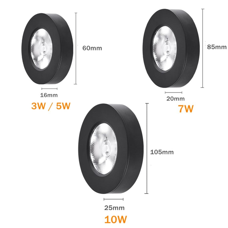Spot moderne LED extra fin rond en aluminium Delma