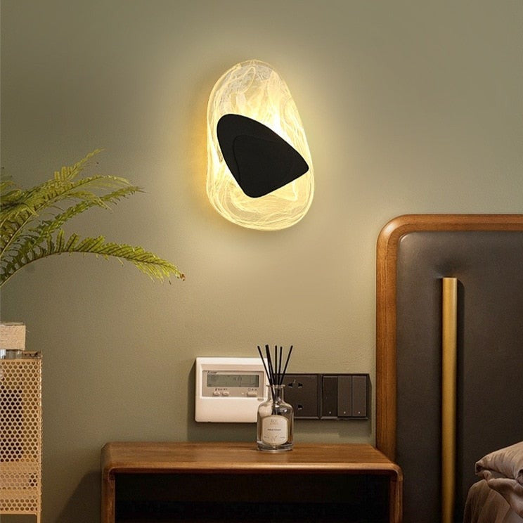 Azahara, moderno aplique LED estilo piedra preciosa