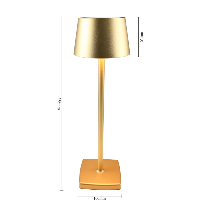 Rechargeable aluminium LED table lamp Alloy