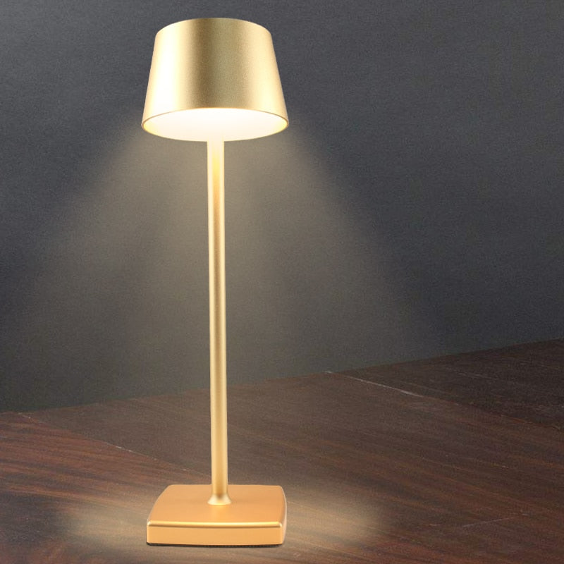 Rechargeable aluminium LED table lamp Alloy