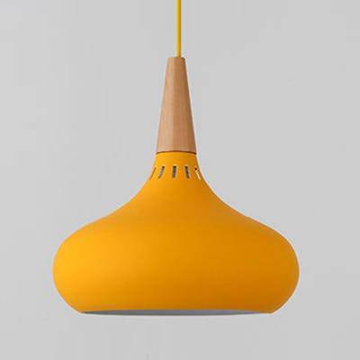 pendant light Metal LED and wooden rod Loft