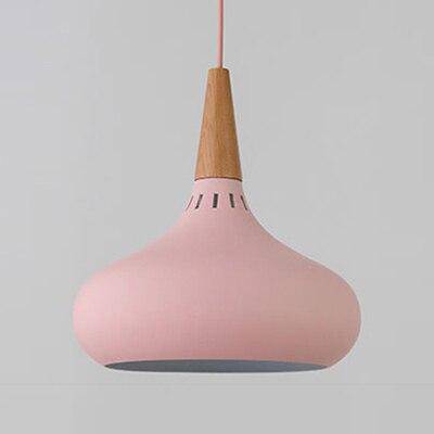 pendant light Metal LED and wooden rod Loft