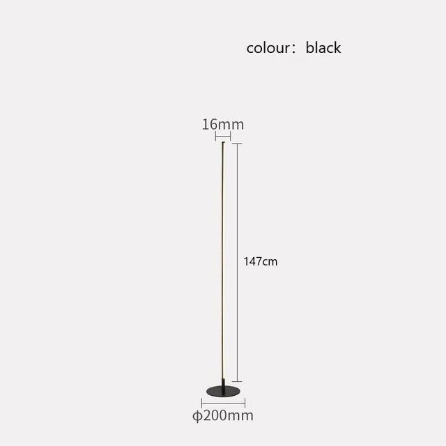 Floor lamp minimalist LED design Lucien