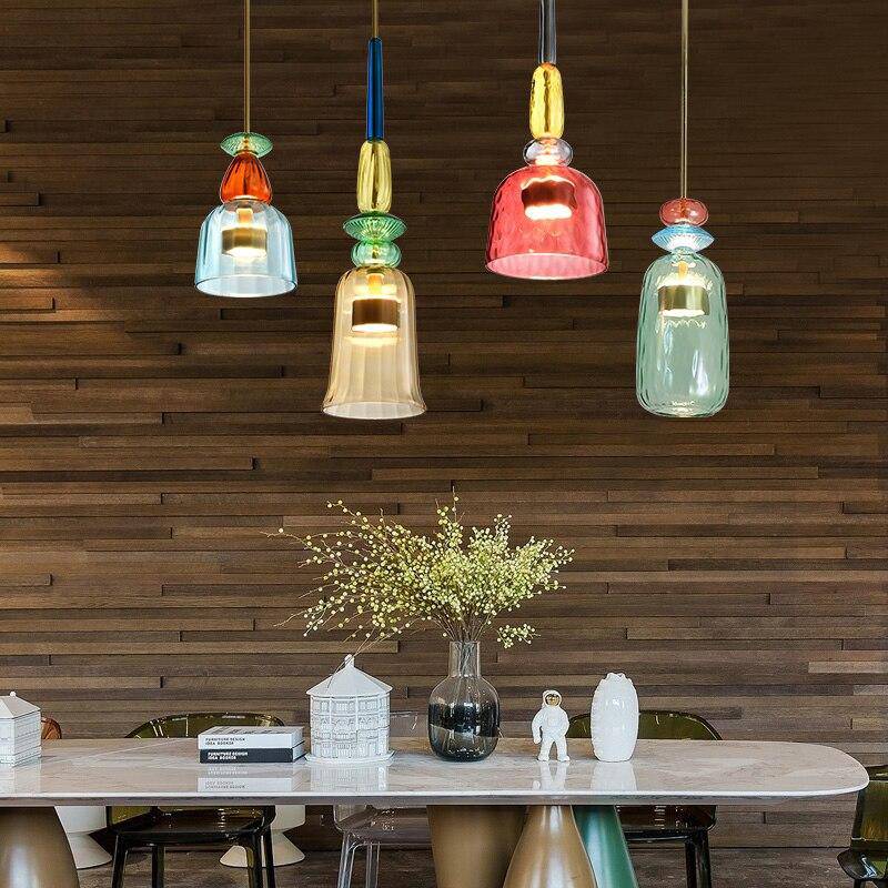 pendant light Illumy colored glass LED design