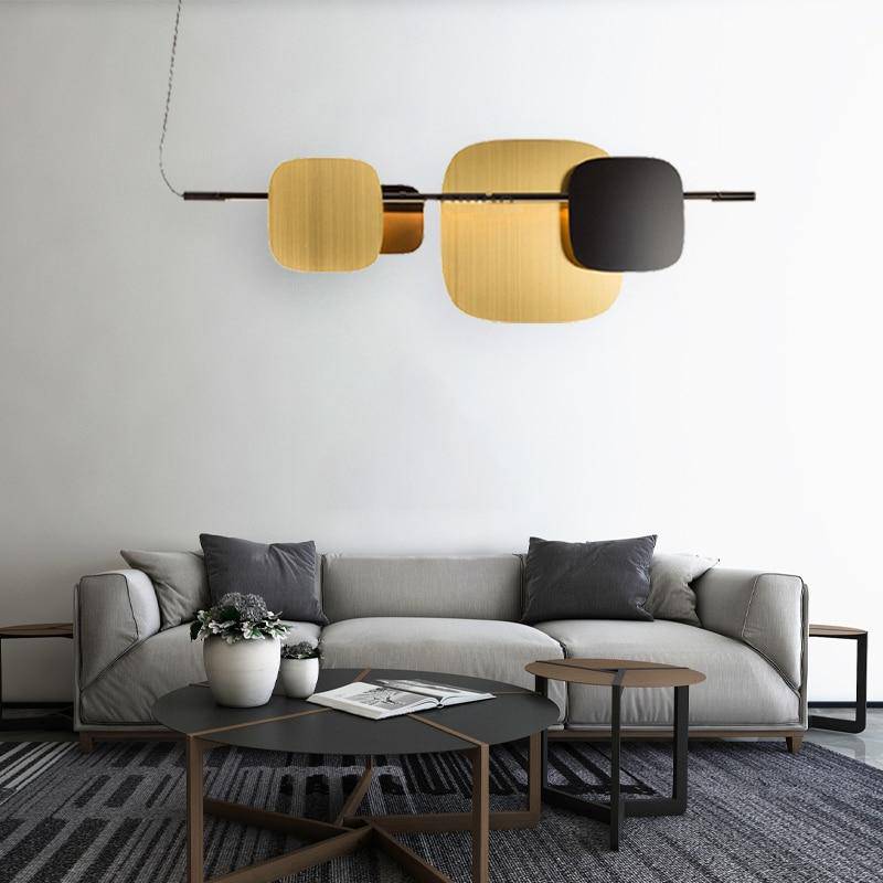 Applique murale design à LED avec plusieurs carrés arrondi en métal Loft - vue 3 sur 7