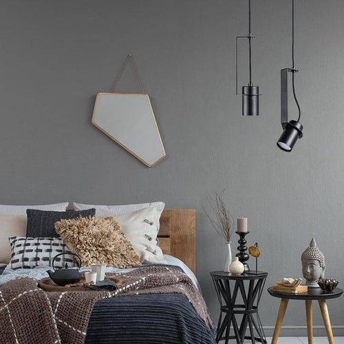 Suspension design à LED avec cylindre en métal au style Industriel - vue 3 sur 14
