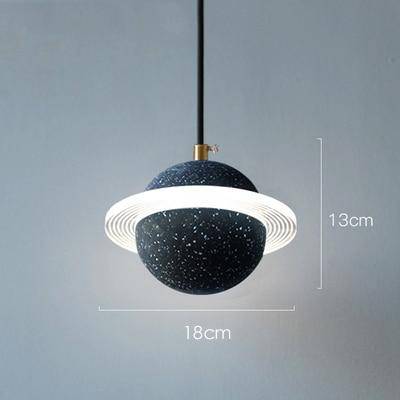 pendant light LED design in colored cement Creative style