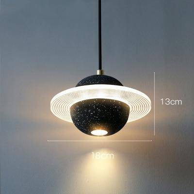 pendant light LED design in colored cement Creative style