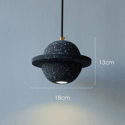 pendant light LED design in colored cement Creative style