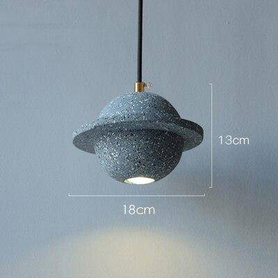 pendant light LED design in colored cement Creative style