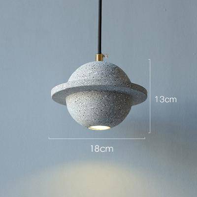 pendant light LED design in colored cement Creative style