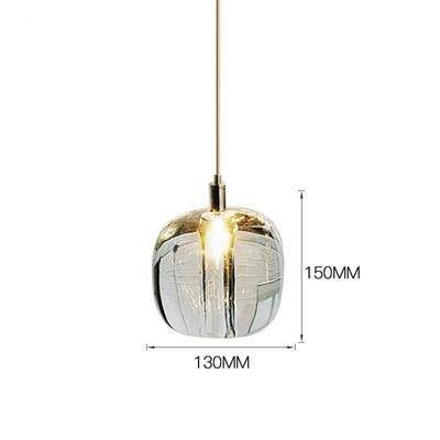 Suspension design à LED avec abat-jour en verre Creative - vue 16 sur 17