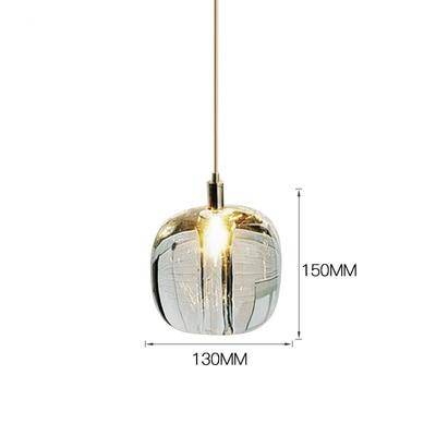 pendant light LED design with lampshade creative glass