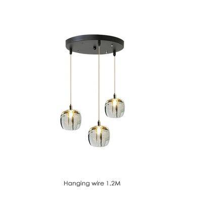 Suspension design à LED avec abat-jour en verre Creative - vue 7 sur 17