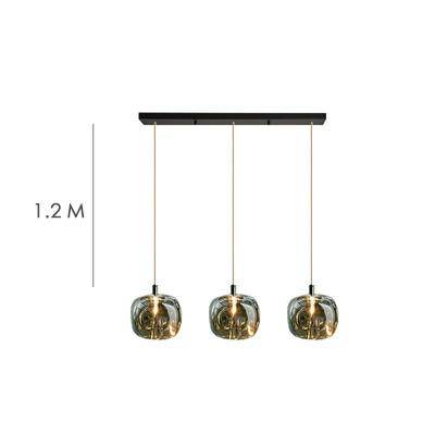 Suspension design à LED avec abat-jour en verre Creative - vue 10 sur 17