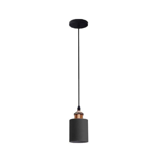 Suspension design à LED avec abat-jour cylindre en métal Loft - vue 7 sur 8