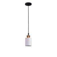Suspension design à LED avec abat-jour cylindre en métal Loft