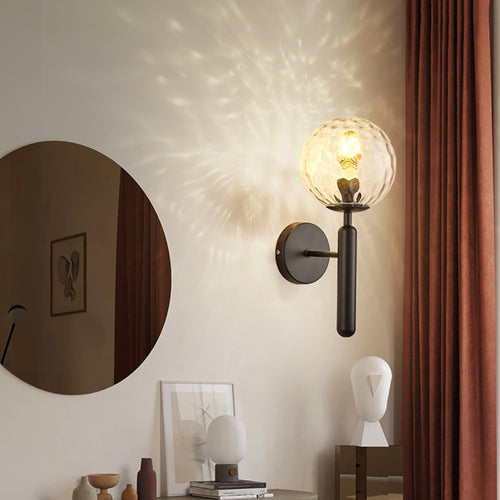 Applique murale moderne LED avec globe en verre Haizea - vue 7 sur 11