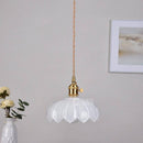 Suspension design à LED avec abat-jour en verre rétro Hôtel