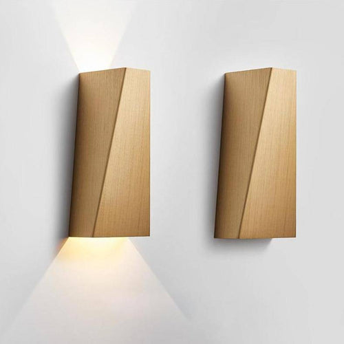 Applique murale design à LED en métal brossé style géométrique - vue 7 sur 18