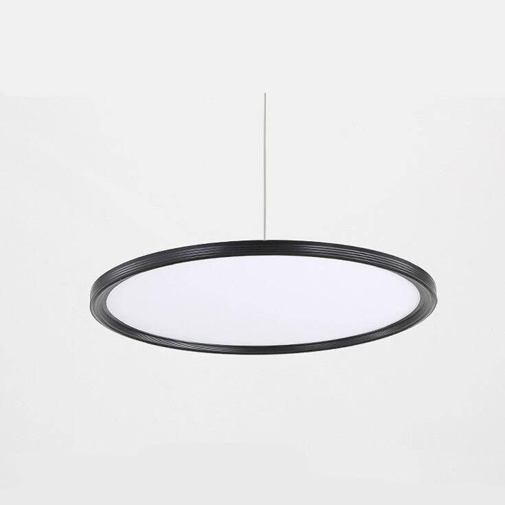 Lámpara de suspensión design LED con disco metálico Estilo Loft