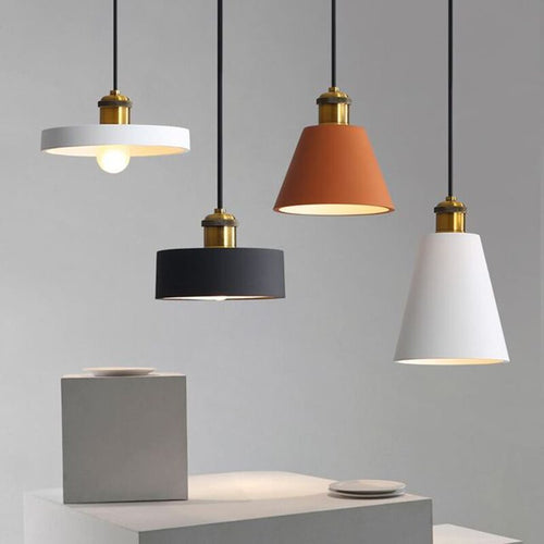 pendant light modern metal LED color Leesha