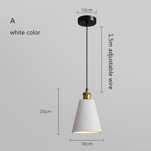 Lámpara de suspensión LED metálico moderno Leesha