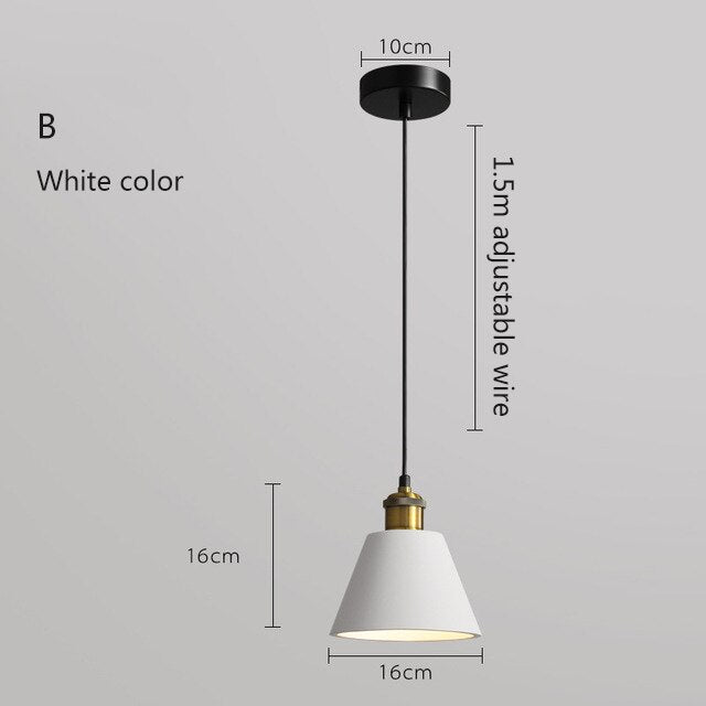 pendant light modern metal LED color Leesha