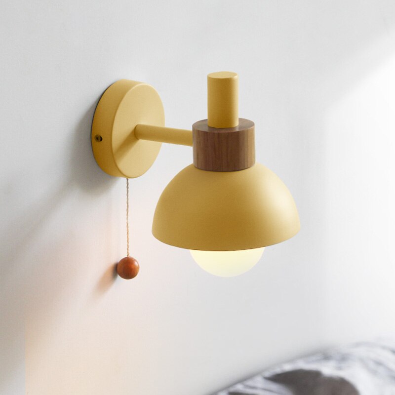 Applique murale scandinave LED en bois colorée Vivale