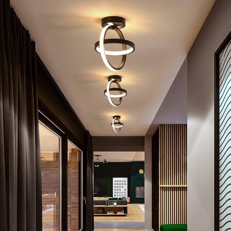 Lámpara de techo design con anillo metálico Balcón