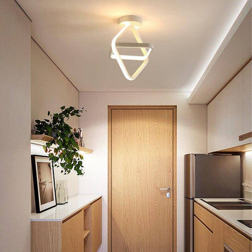 Lámpara de techo design con anillo metálico Balcón