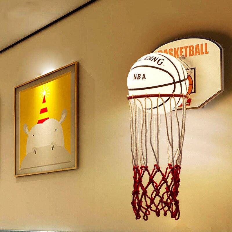 Applique murale à LED style panier de Basketball en métal Kids - vue 4 sur 6