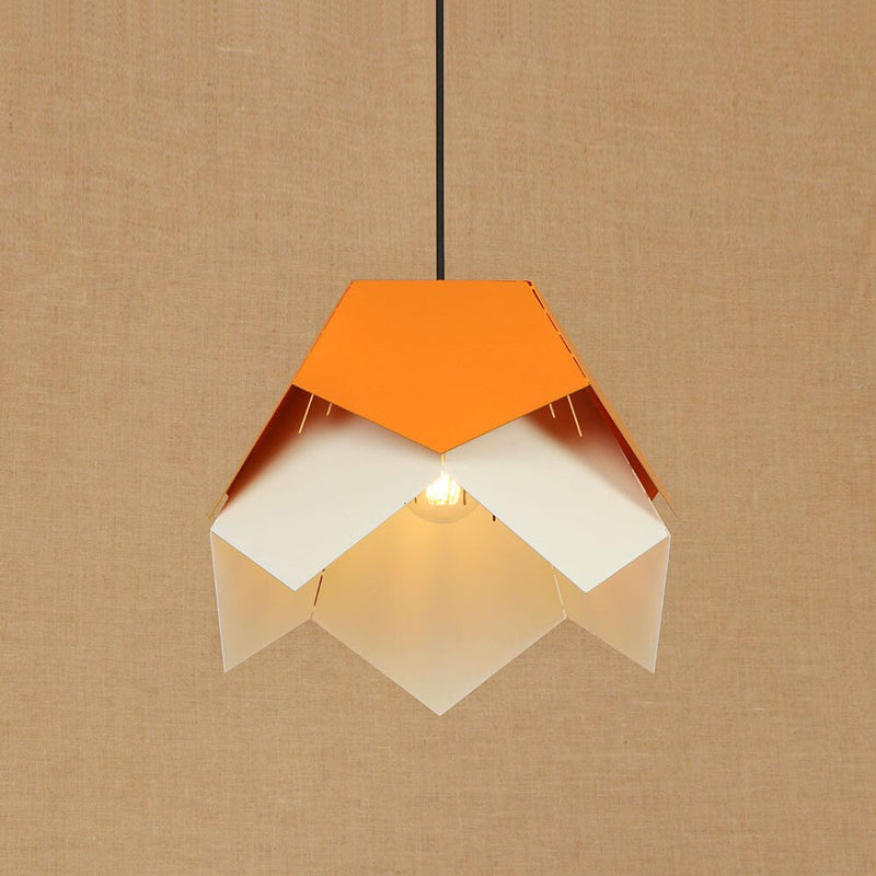 Suspension moderne LED abat-jour fleur style origami Daisuke