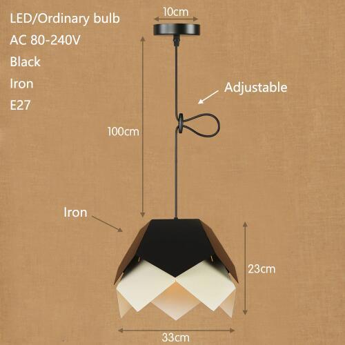 Lámpara de suspensión moderna pantalla LED estilo origami flor Daisuke