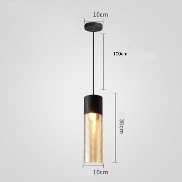 Lámpara de suspensión cristal LED moderno Dolce