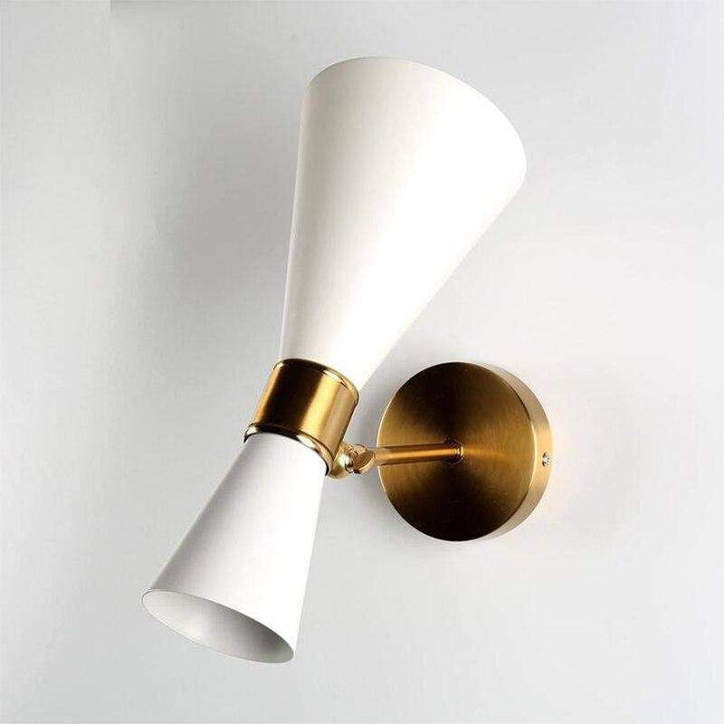 wall lamp LED wall design with lampshade double rounded triangle Newray