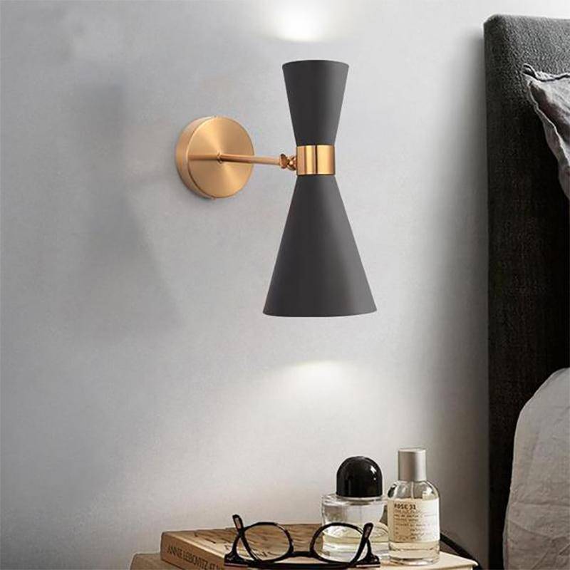 wall lamp LED wall design with lampshade double rounded triangle Newray