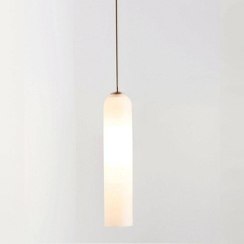 Suspension design à LED cylindre en verre Creative - vue 6 sur 7