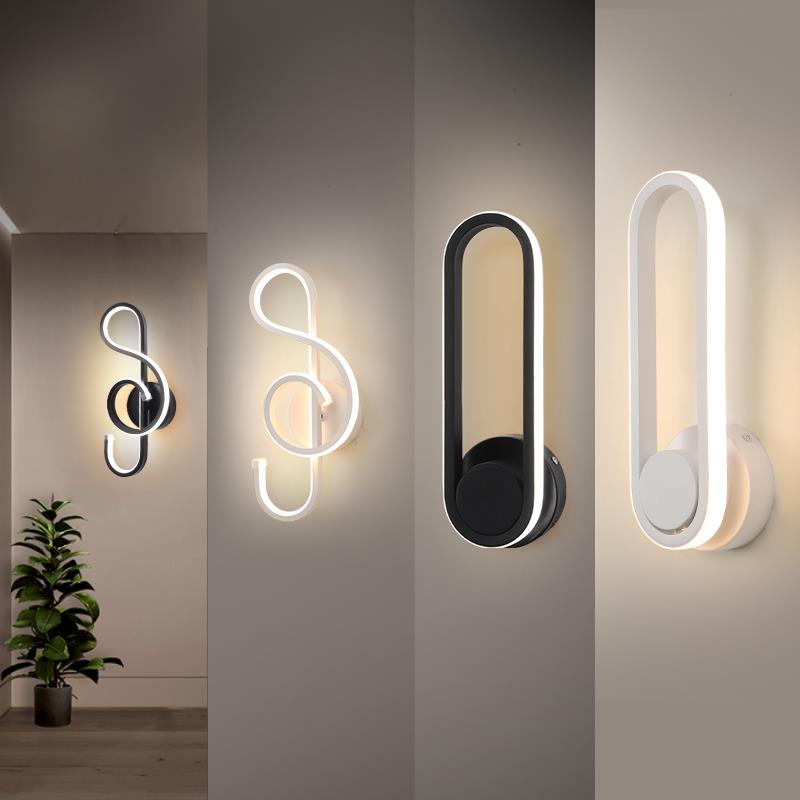 Moderna lámpara de pared LED con formas originales Atticus