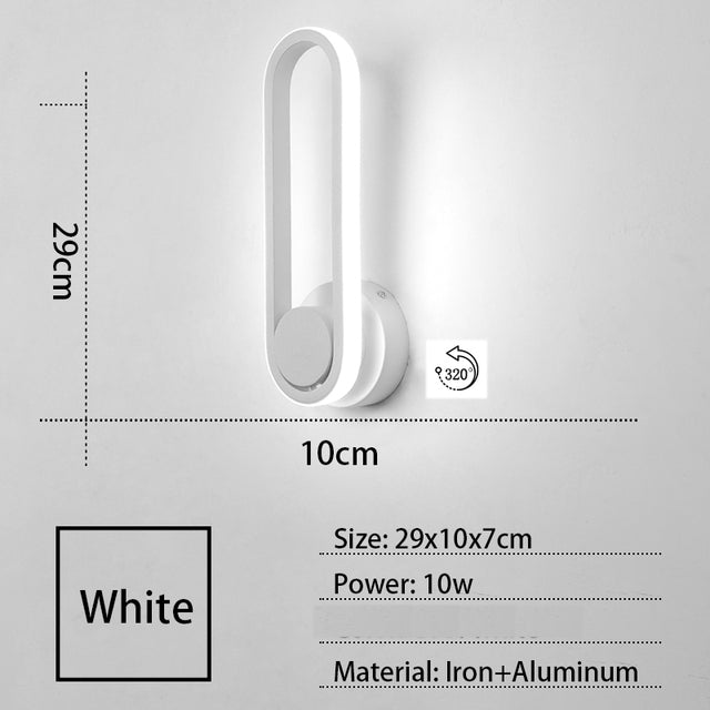 Moderna lámpara de pared LED con formas originales Atticus