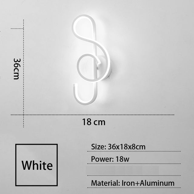 wall lamp modern LED wall lamp with original shapes Atticus